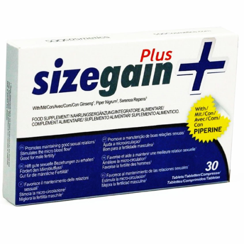 500cosmetics Sizegain Plus Pastillas Para Alargar El Pene