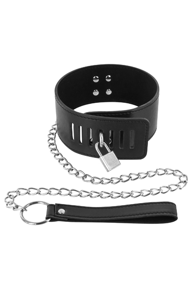Fetish Tentation Gargantilla con Candado y Cadena