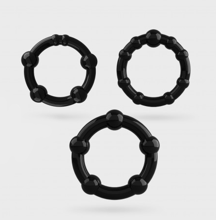 Crushious-Triple-Bead-high.png Crushious Triple Bead Negros-Conjunto De Anillos De Pene