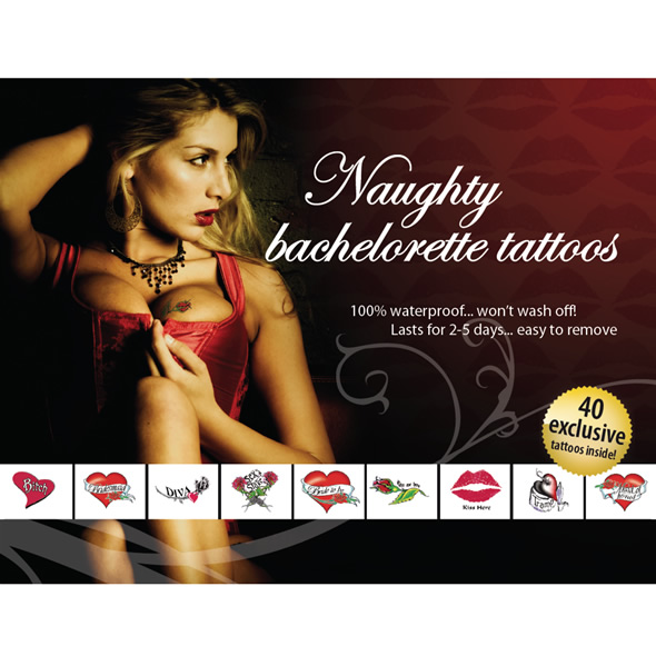 Adultbodyart Set Tattoo - Naughty Bachelorette