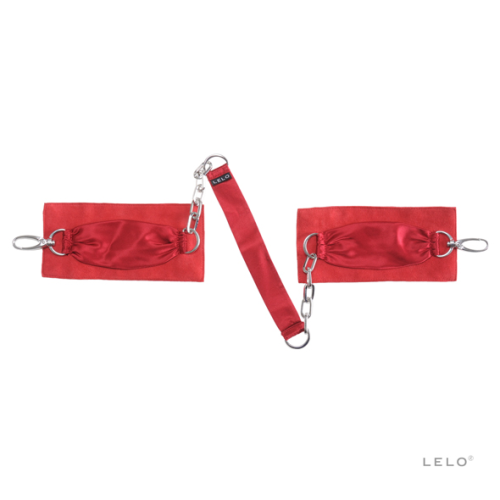E21959-high.png Lelo Esposas de Seda y Ante Rojo con Cadenas Sutra