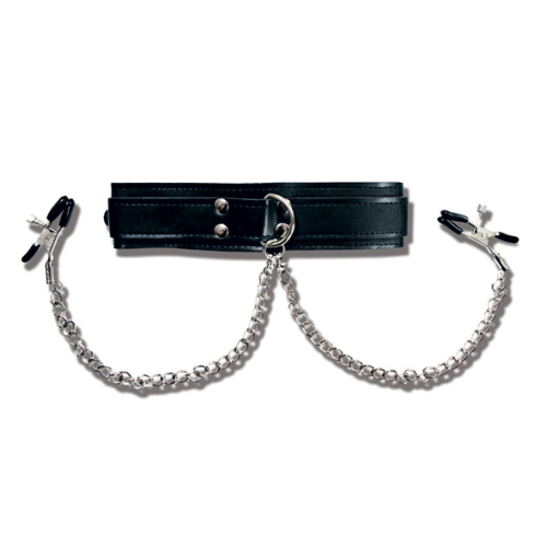 Sportsheets - Collar con Nipple Clamps