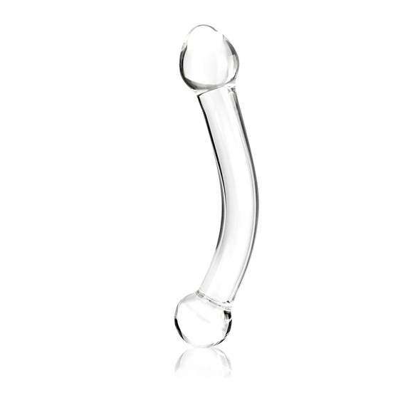 Glas - curvado G-Spot Estimulador Glass Dildo