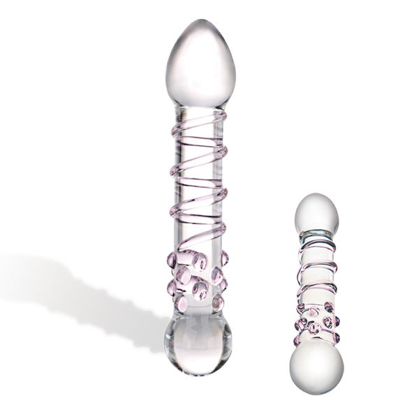 Glas - Spiral Staircase completa Glass Dildo