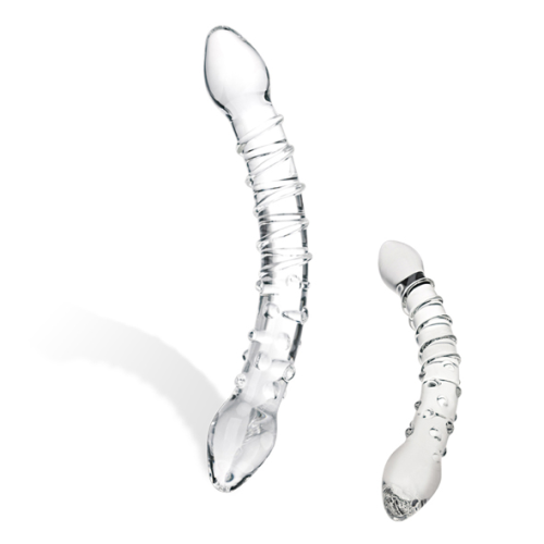 E25403-high.png Glas - Double Trouble Glass Dildo