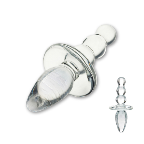Glas - Tito con cuentas de cristal del enchufe del extremo