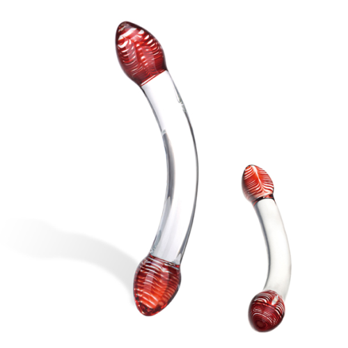 E25406-high.png Glas - Red Head Doble consolador de vidrio