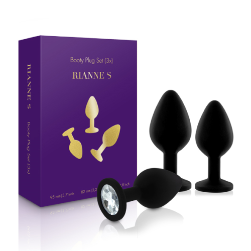 E25899-high.png Rianne S - Booty Plug Set 3x Negro