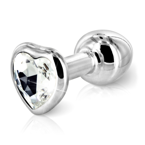 Diogol - Butt Plug Anni corazón de plata de 30 mm