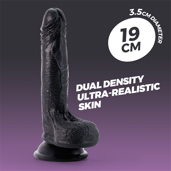 Crushious Inviktus 7 - Dildo Realista - Negro