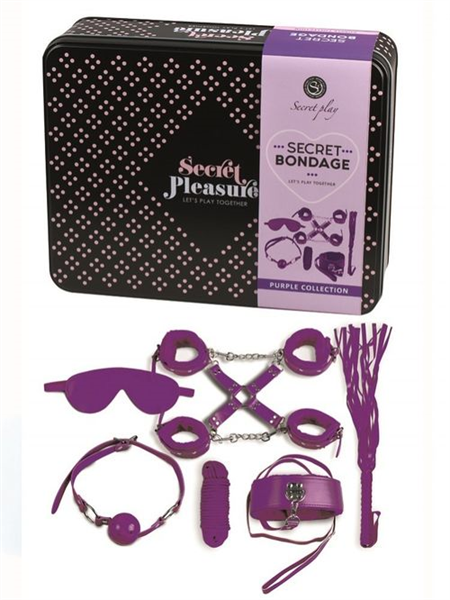 Secretplay Set Fetish 8 Piezas en Morado