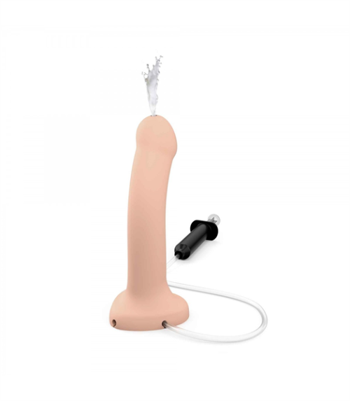 Strap-on-me Dildo Cum Para Arnés Dual Density Flexible Nude + Regalo Lubricante Creamy Cum 150 Ml.