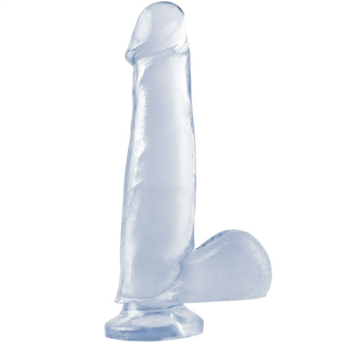 basix-pene-de-gelatina-succion-transparente-19-cm-2-high.png Basix Rubber Works Dildo de 7,5" con Ventosa