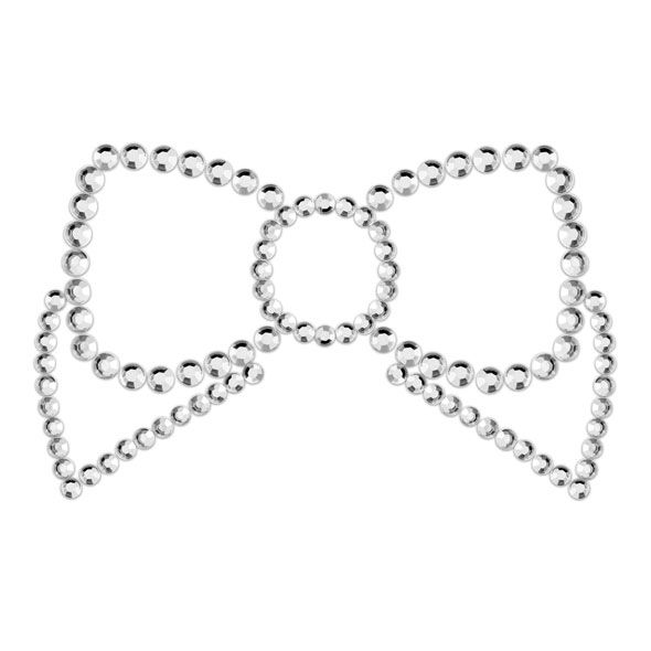Bijoux Indiscrets Mimi Bow Cubre Pezones Plata