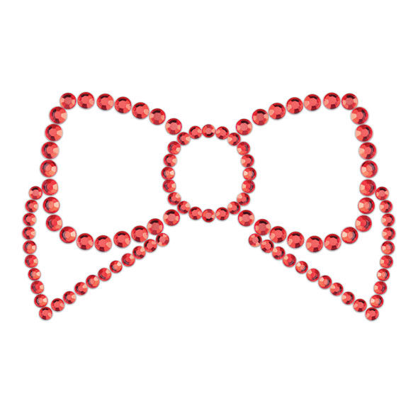 Bijoux Indiscrets Mimi Bow Cubre Pezones Rojo.