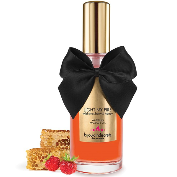 Bijoux Indiscrets Bijoux Aceite Masaje Efecto Calor Aroma Fresa
