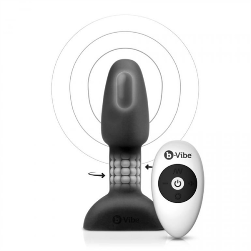 Bvibe B-vibe Rimming Control Remoto Anal Plug  Petite  Negro
