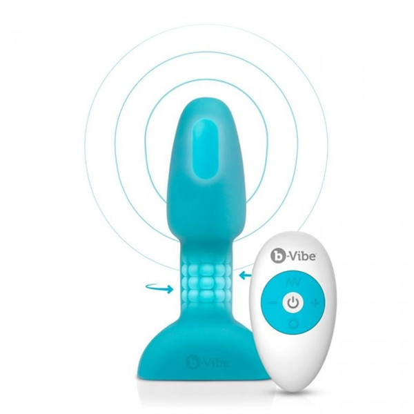 Bvibe B-vibe Rimming Control Remoto Anal Plug  Petite  Teal