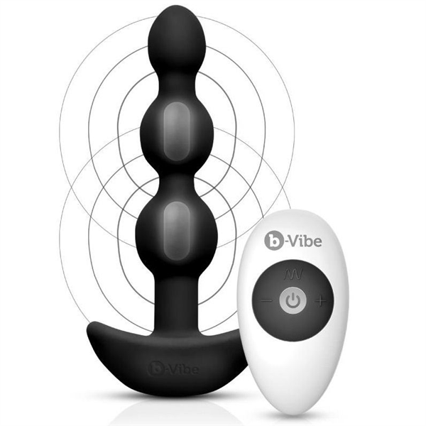 Bvibe B-vibe -triplet Anal Control Remoto Beads Negro