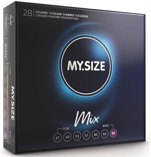 My Size Pro Mix Preservativos  69 Mm 28 Unidades