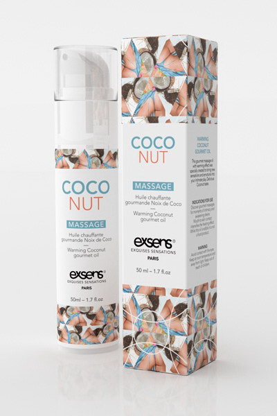 exsens-50ml-masaje-caliente-coco-gourmet-high.png Exsens Aceite de Masaje de Coco Efecto Calor