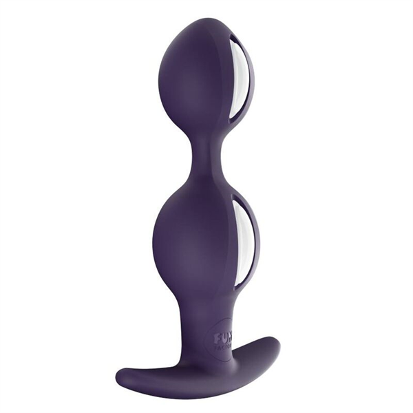 Fun Factory - B Balls Duo Blanco/Violeta Oscuro