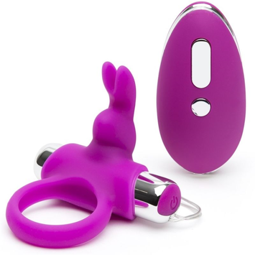 Happy Rabbit Anillo Vibrador Control Remoto Lila