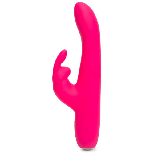 Happy Rabbit Vibrador Curvado Fino Rosa