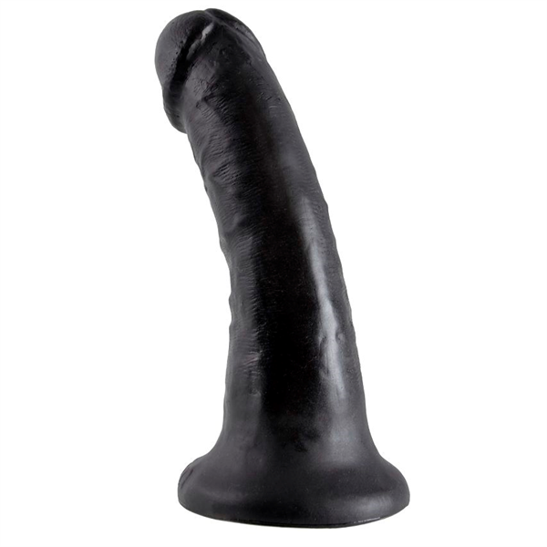 King Cock 6" Pene Negro 5.2 Cm