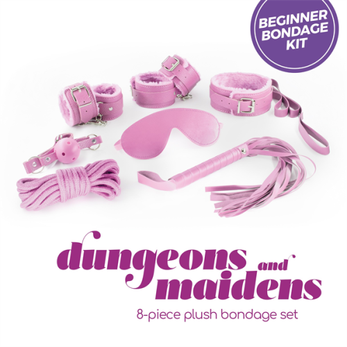 kit-bdsm-dungeons-maidens-rosa-crushious-high.png Crushious Kit Bdsm Dungeons & Maidens 8 Piezas - Color Rosa