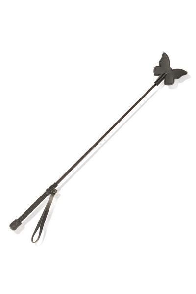 Leather Sm Fusta de Cuero con Forma de Mariposa