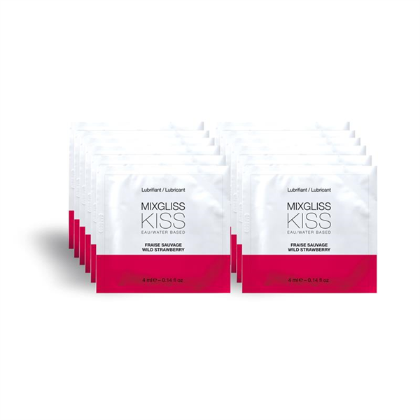 Mixgliss Pack de 12 Monodosis a Base de Agua Fresas 4 ml