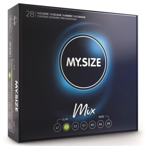 My Size Pro Mix Preservativos 49 Mm 28 Unidades