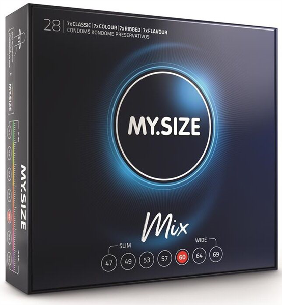 My Size Pro Mix Preservativos 60 Mm 28 Unidades