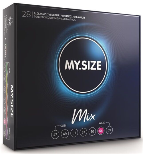 My Size Pro Mix Preservativos 64 Mm 28 Unidades