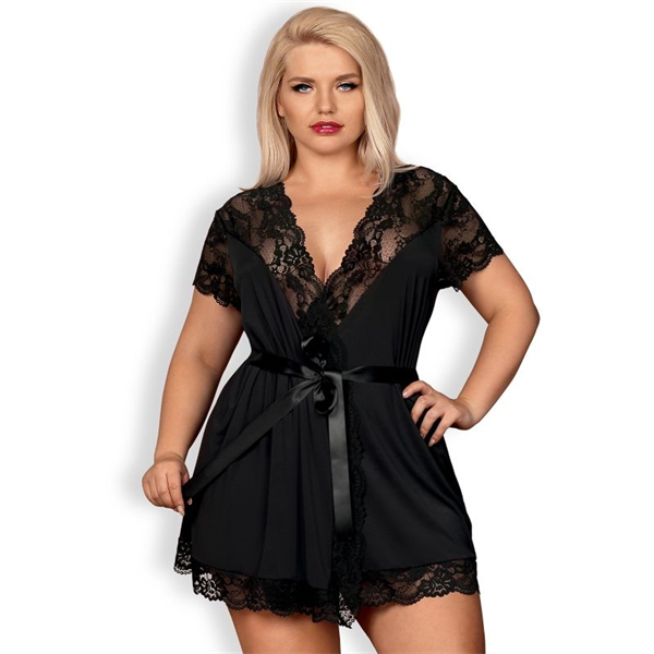 Obsessive - 810-pei-1 Peignoir Xxl