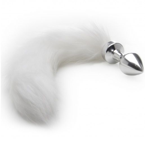 ouch-plug-anal-cola-blanca-metal-75cm-high.png Ouch! Plug Anal Cola Blanca Metal 7.5 cm