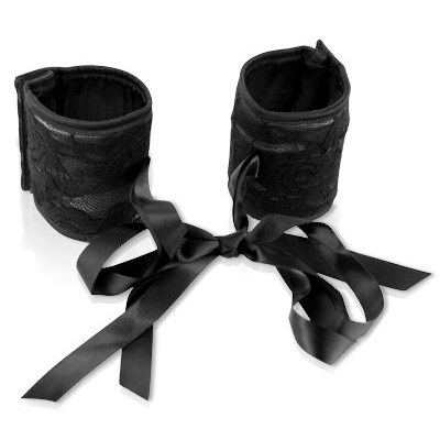 plaisirs-secrets-esposas-de-encaje-negras-high.png Plaisir Secret Esposas de Encaje para Sumisión (Negras)