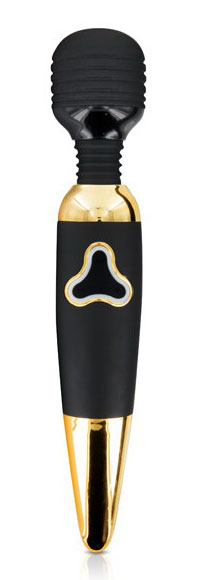 Pretty Love Masajeador Wand Recargable Oro/Negro