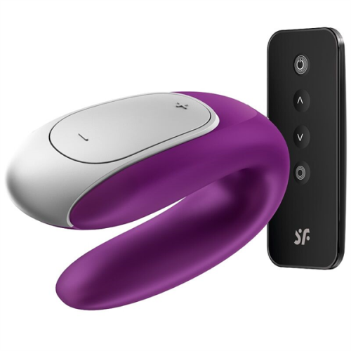 satisfyer-double-fun-partner-vibrator-lila-high.png Satisfyer Double Fun C/ Mando Y App Violeta