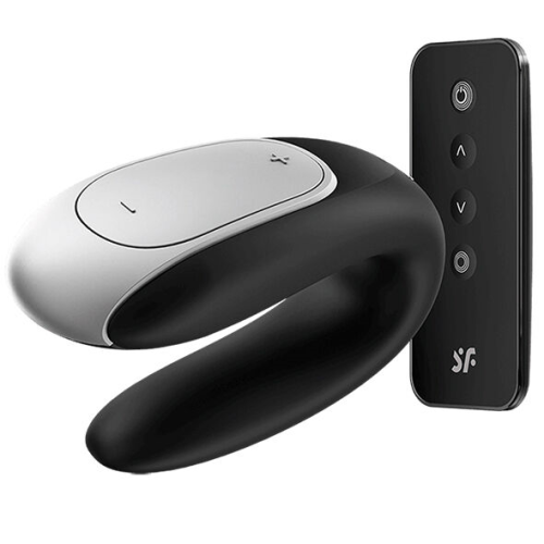satisfyer-double-fun-partner-vibrator-negro-high.png Satisfyer Double Fun C/ Mando Y App Negro