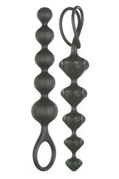 Satisfyer Set Bolas Anales Silicona Negro Version 2020