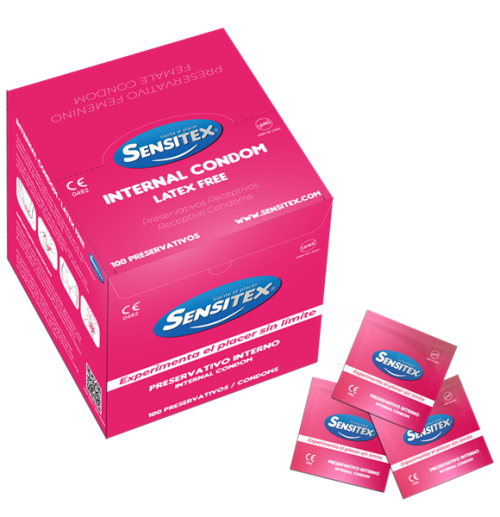 sensitex-female-100-870px-high.png Sensitex Preservativo Femenino - Internal Condom (100 pcs)