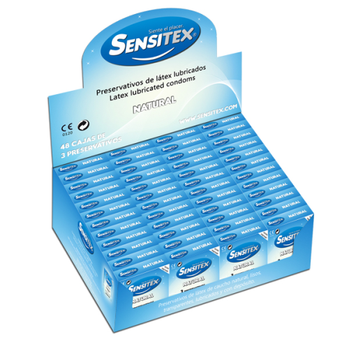 Sensitex Natural Vegano Expositor 48x3 Uds.