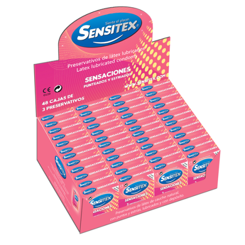 Sensitex Sensaciones Vegano Expositor 48x3 Uds.