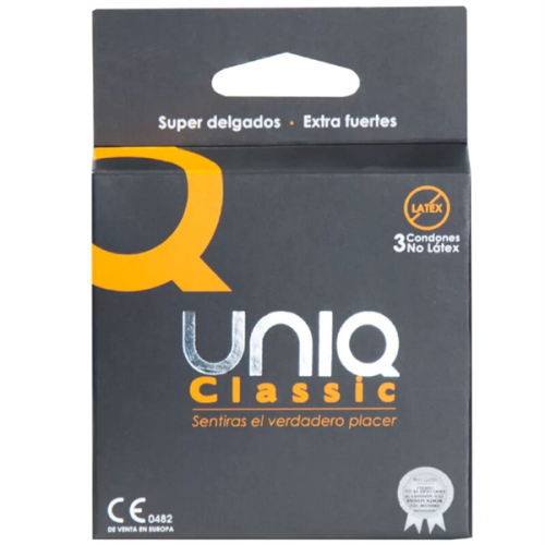 Uniq Classic Preservativos Sin Latex 3 Unidades