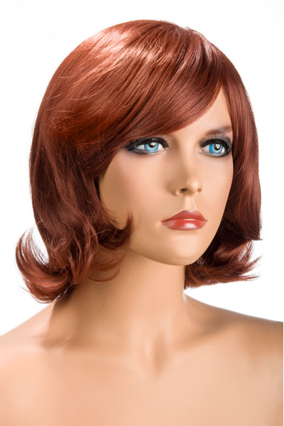 World Wigs Peluca Victoria Media Melena Pelirroja